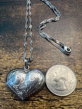 Sterling  Silver Heart Necklace